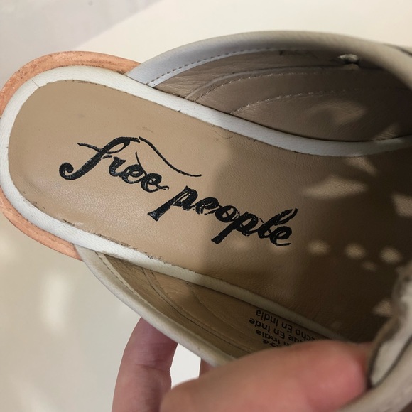 Free People Paramount mules in antique white NWT - Picture 6 of 8
